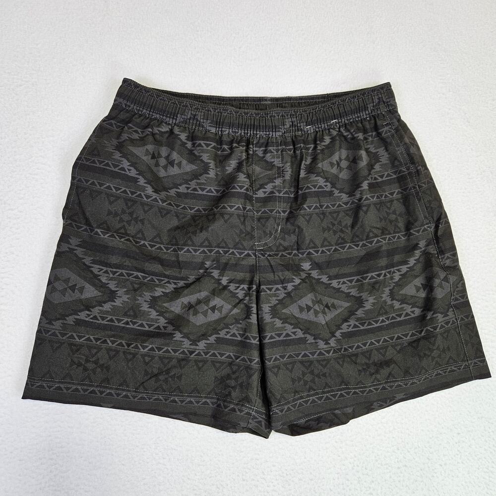Chubbies Quests 5.5” Ultimate Training Shorts Mens M Black Aztec Hybrid Lined